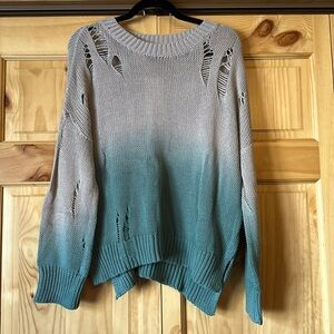 Distressed sweater